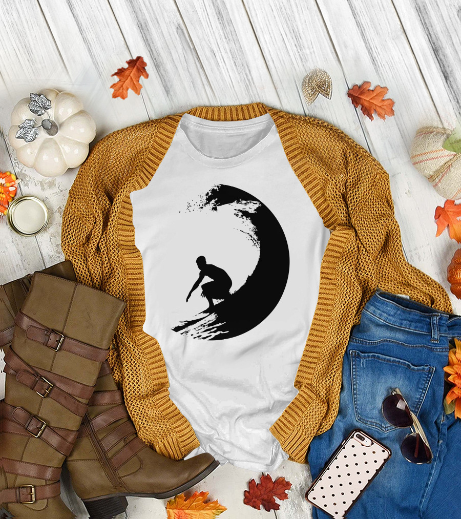 Catch A Wave Surfer Riding Giant Ocean Wave T-Shirt