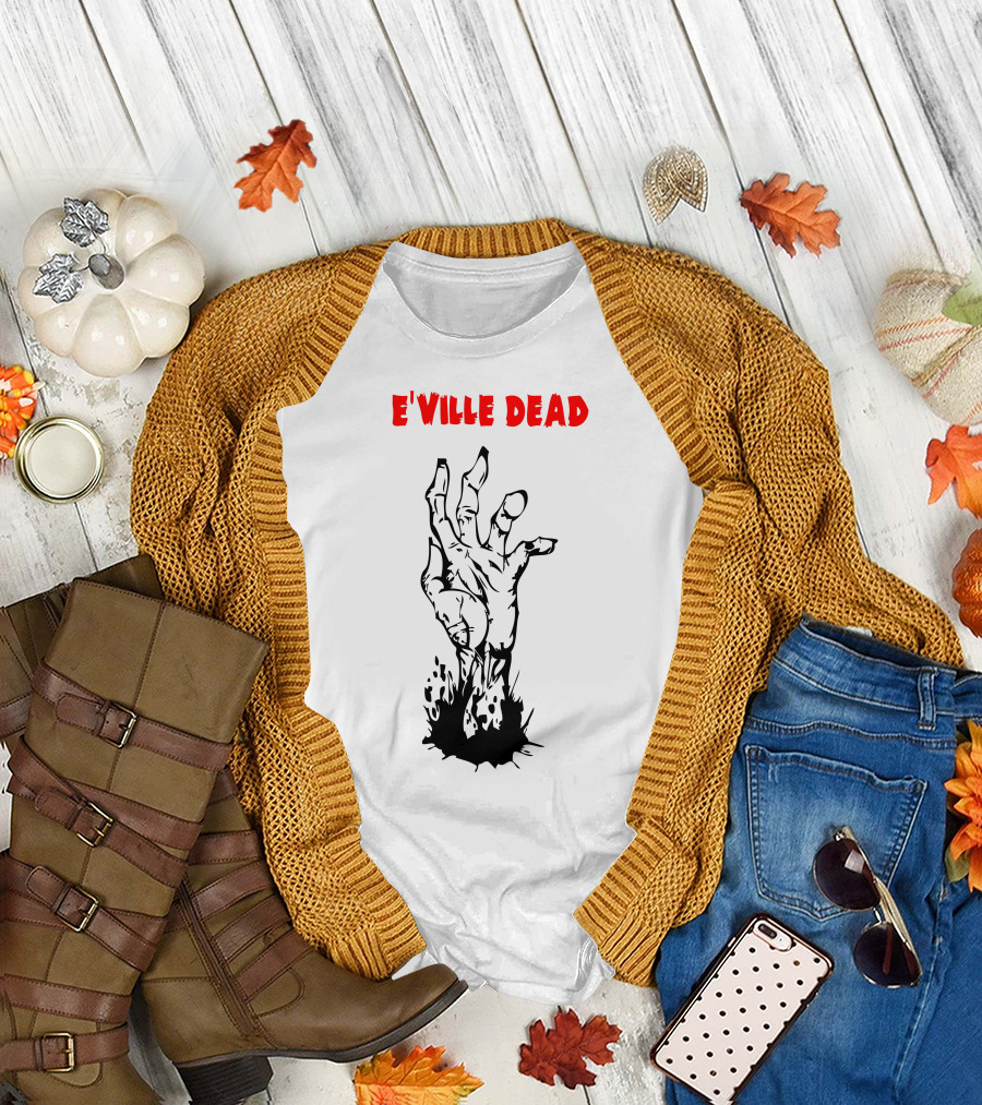 Eville Dead Rising Zombie Hand Horror T-Shirt