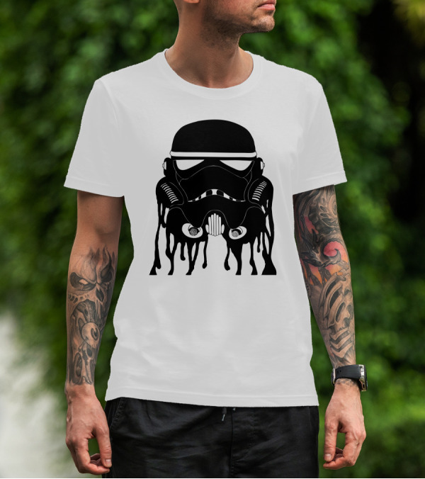 Galactic Trooper Melting Helmet T-Shirt