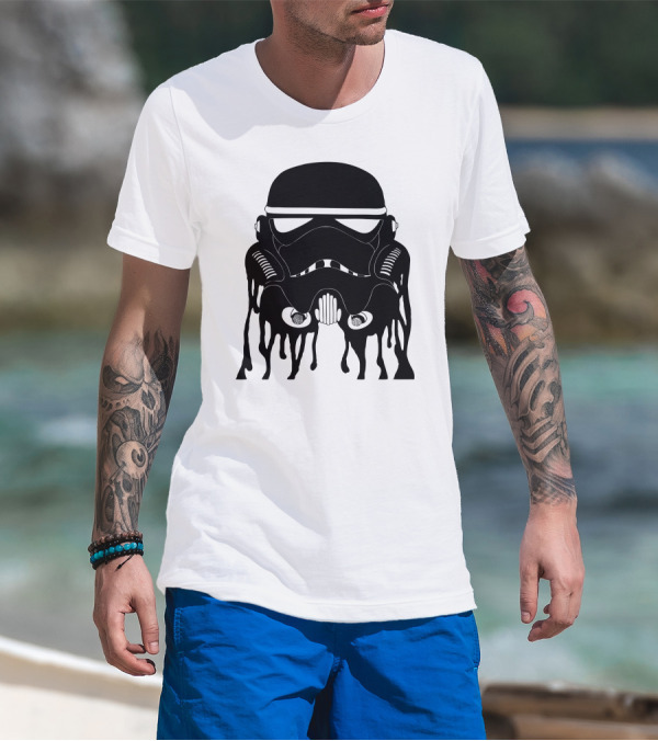 Galactic Trooper Melting Helmet T-Shirt