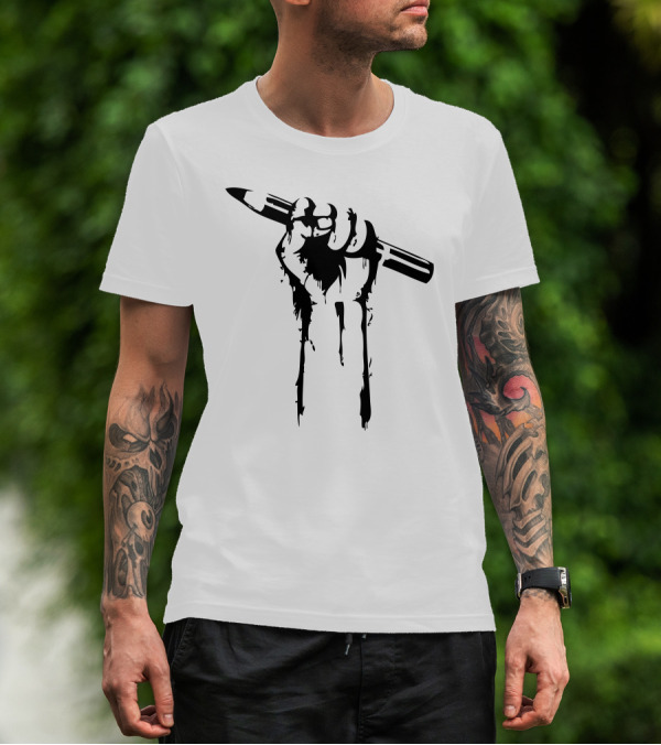 I Create Pencil Fist Revolution T-Shirt