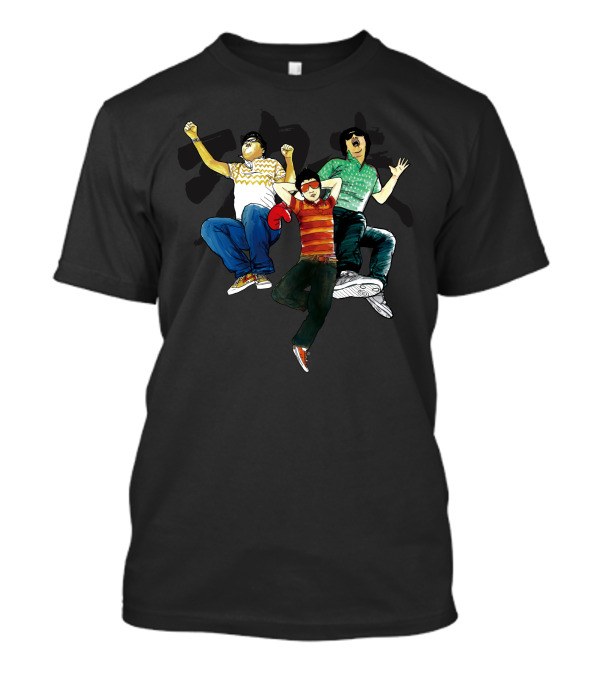Kung Fu Boy Jumping Trio T-Shirt