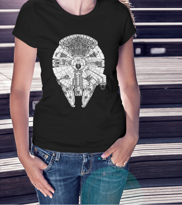 Millennium Falcon Star Wars Iconic Spaceship Design Must Have T-Shirt