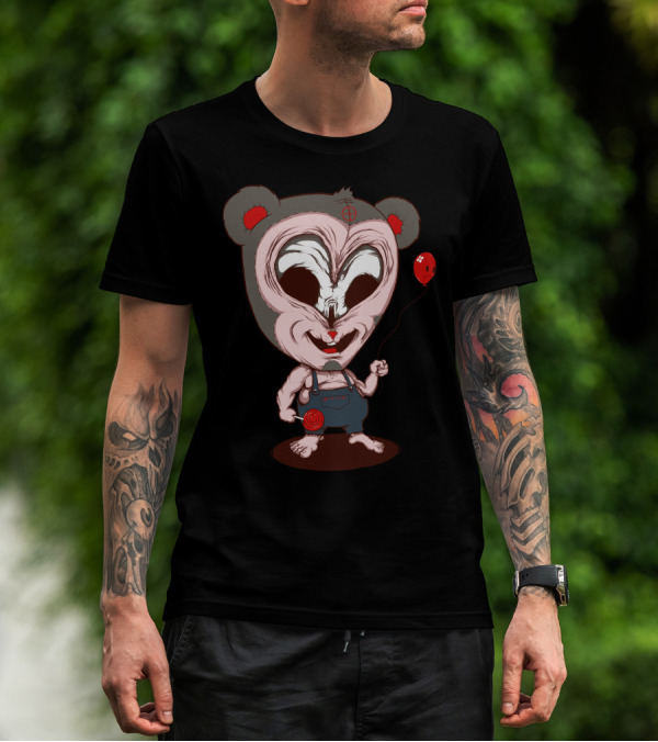 Redneck Rascal Alien Bear With Lollipop And Balloon T-Shirt