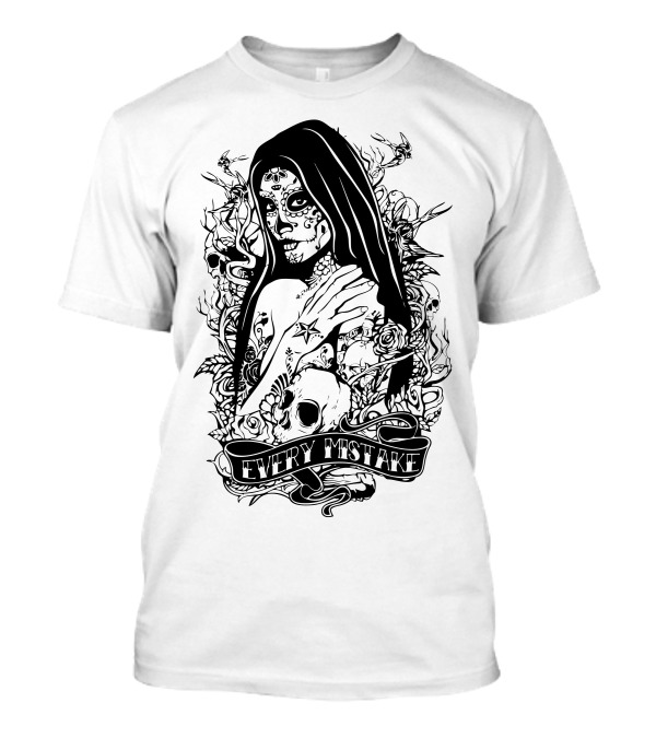 Every Mistake Sugar Skull Witch T-Shirt
