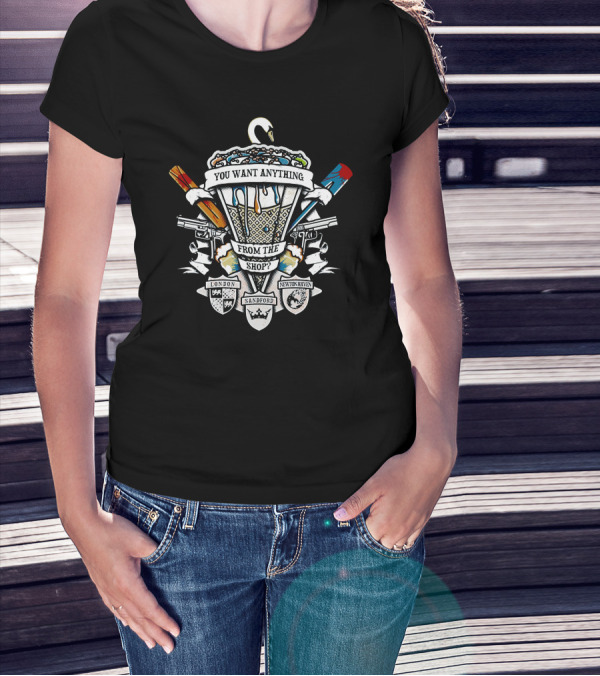 You Want Anything From The Shop? London Sandford Newton Haven Crest T-Shirt