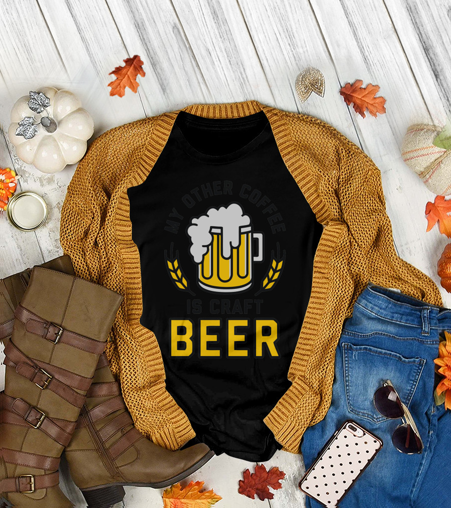 My Other Coffee Is Craft Beer Mug with Wheat T-Shirt