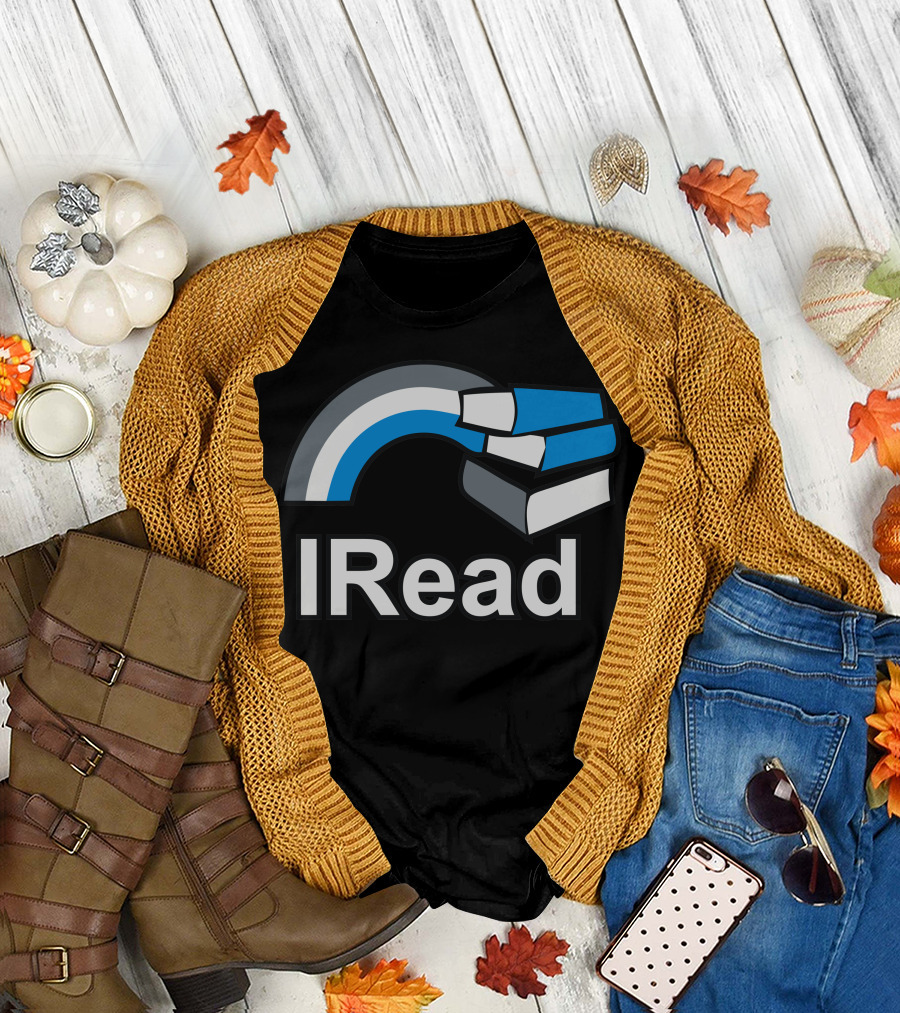 IRead Stacked Books with Rainbow Arch T-Shirt