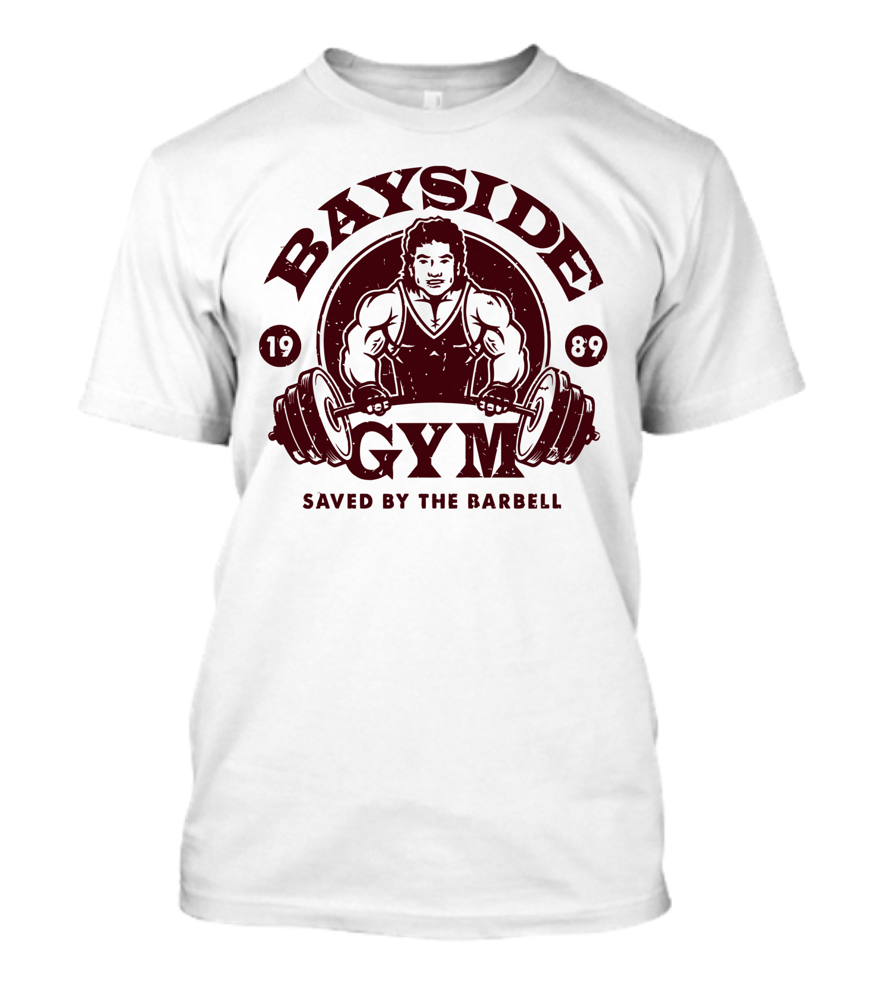 Bayside Gym 1989 Saved By The Barbell T-Shirt