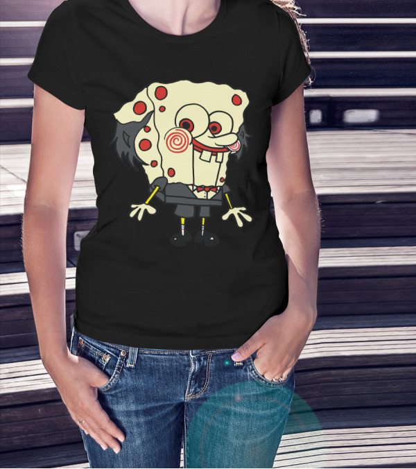 Saw Spongebob Jigsaw Mashup T-Shirt