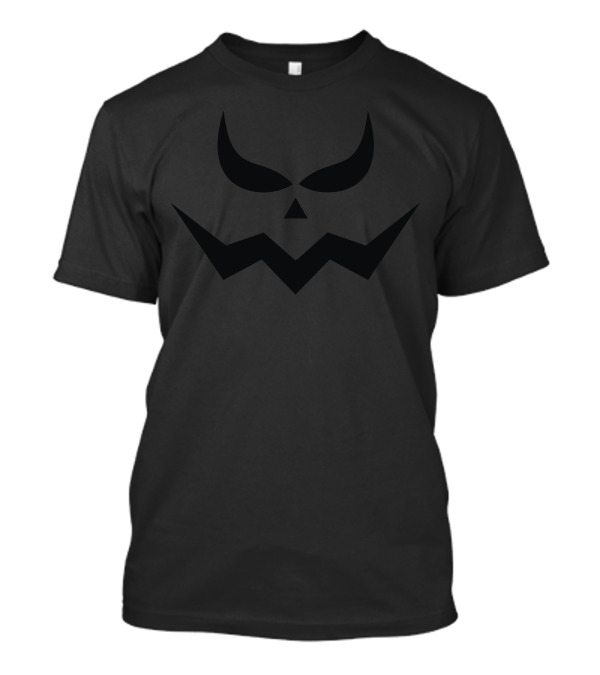 Scary Halloween Jack-O'-Lantern Face T-Shirt