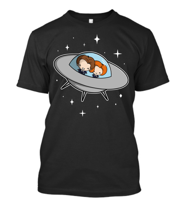 Agents In Space UFO Adventure With Stars T-Shirt