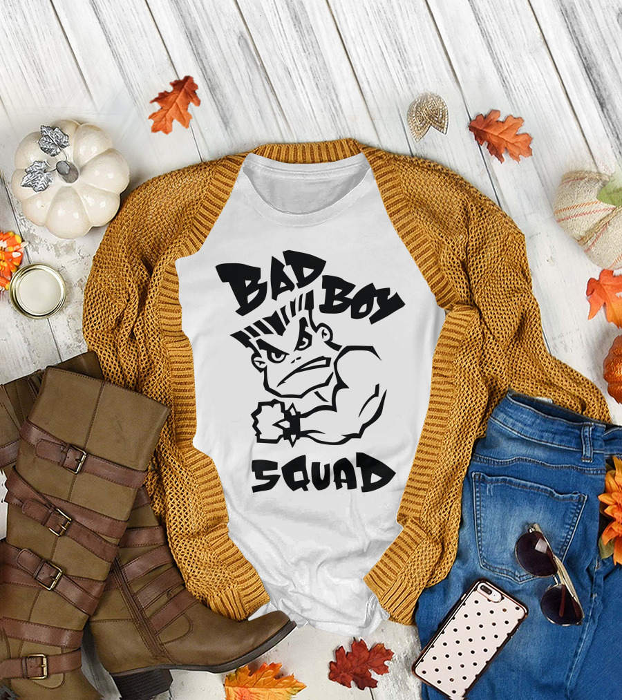 Bad Boy Squad Tough Cartoon Character T-Shirt