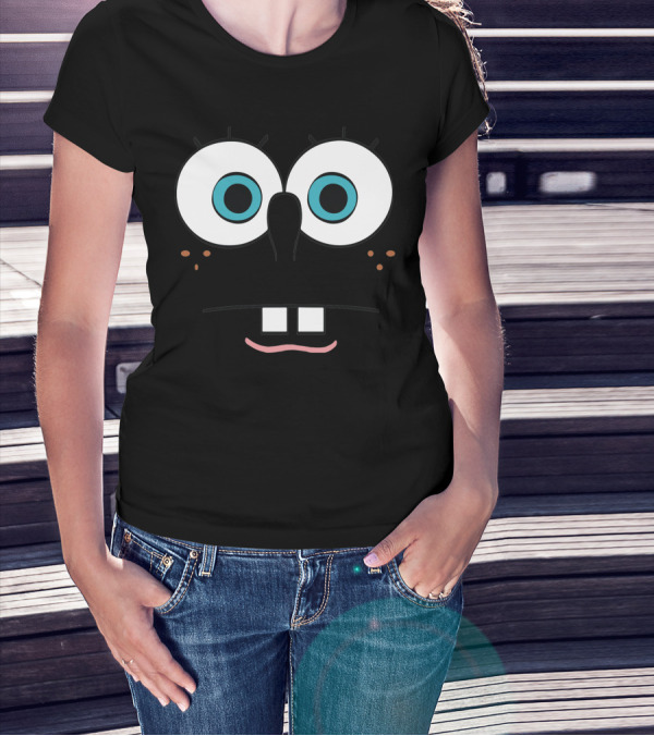 Bob L Eponge Eyes Face T-Shirt