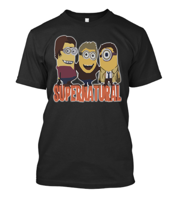 Supernatural Minions Dave Detective Cartoon Character Crossover T-Shirt