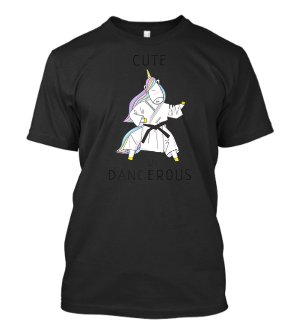 Cute But Dangerous Unicorn Karate T-Shirt