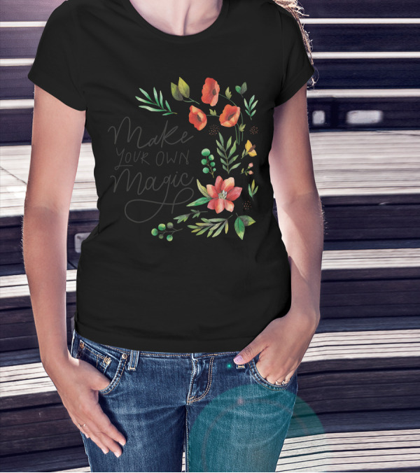 Make Your Own Magic Floral Botanical T-Shirt