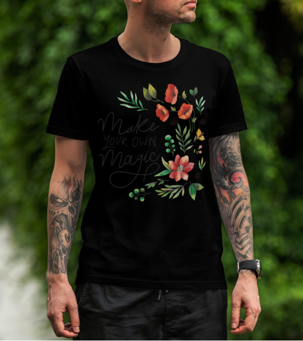 Make Your Own Magic Floral Botanical T-Shirt