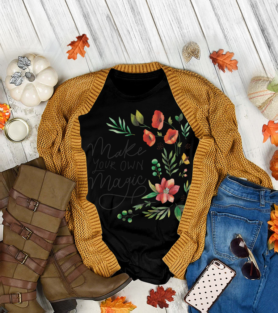 Make Your Own Magic Floral Botanical T-Shirt