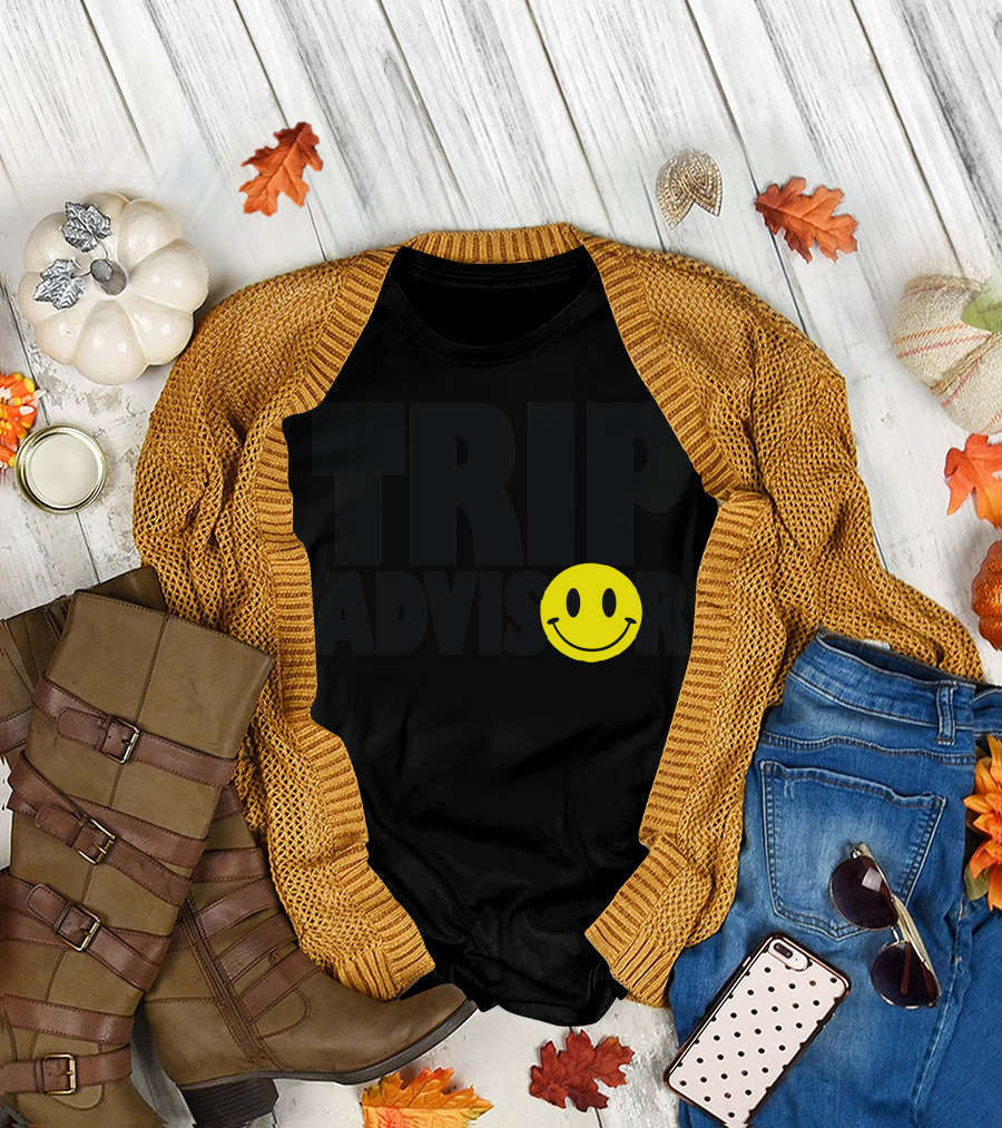 Trip Advisor Yellow Smile T-Shirt