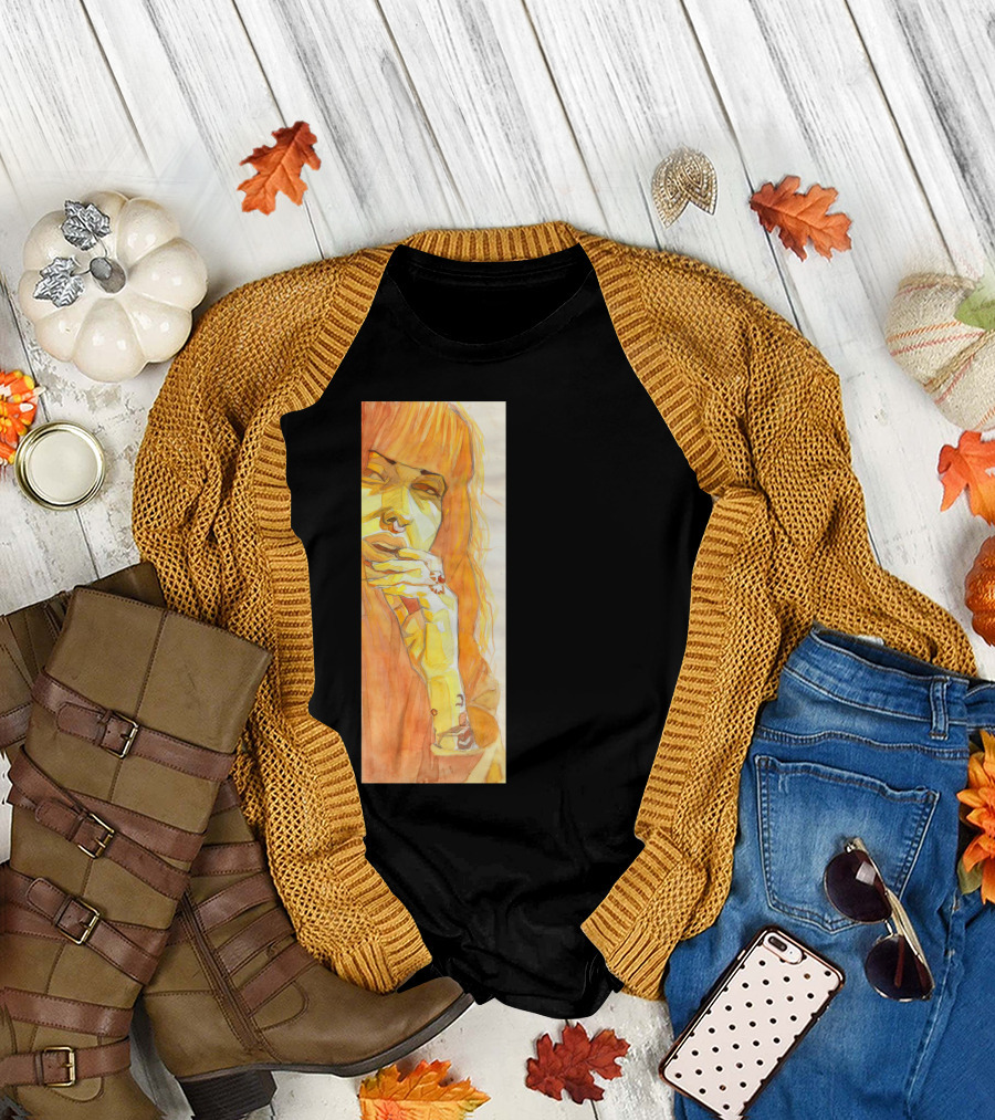 Woman Portrait in Warm Tones T-Shirt