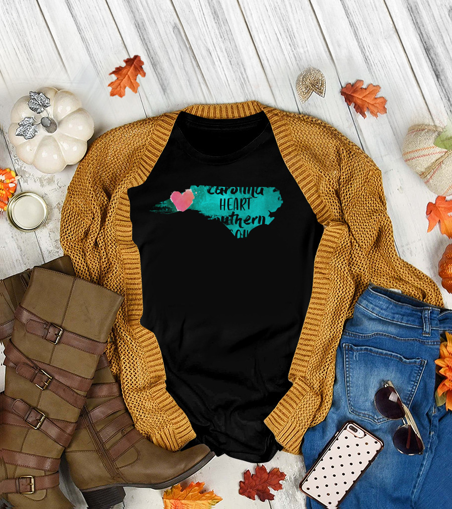 Carolina Heart Southern Soul State Love T-Shirt