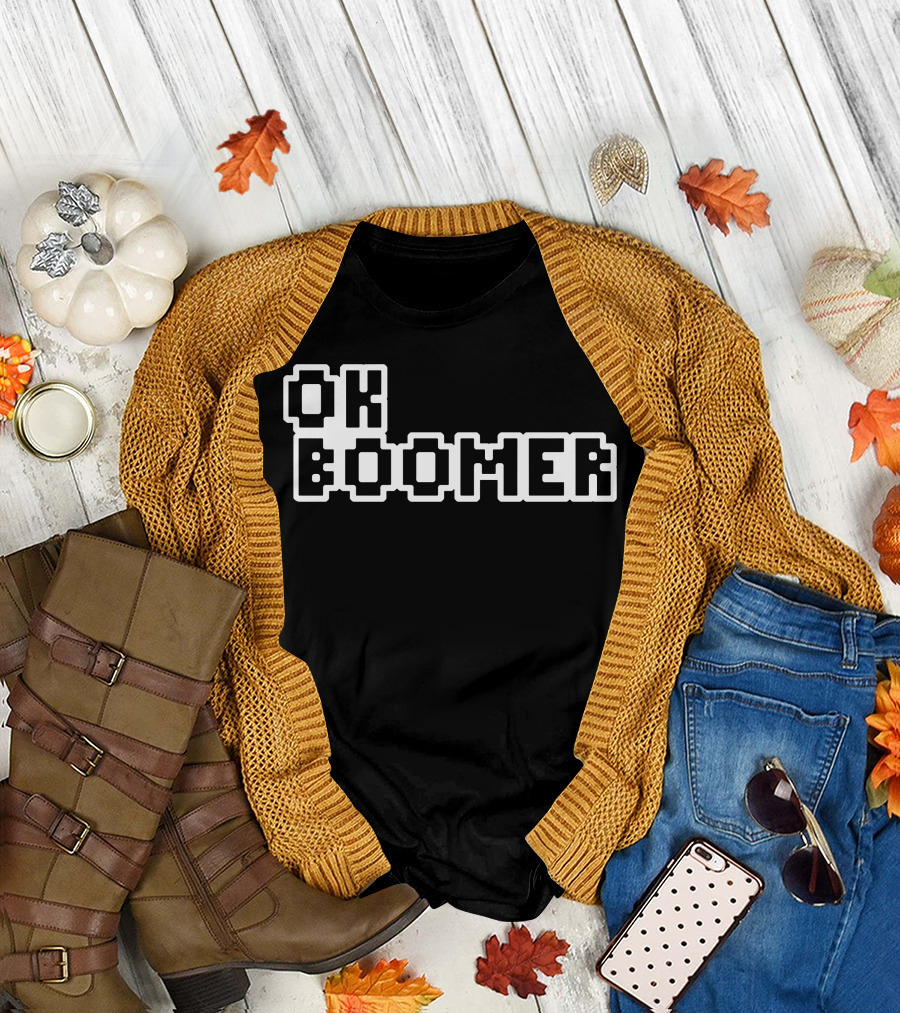 OK Boomer Pixel Colorful T-Shirt