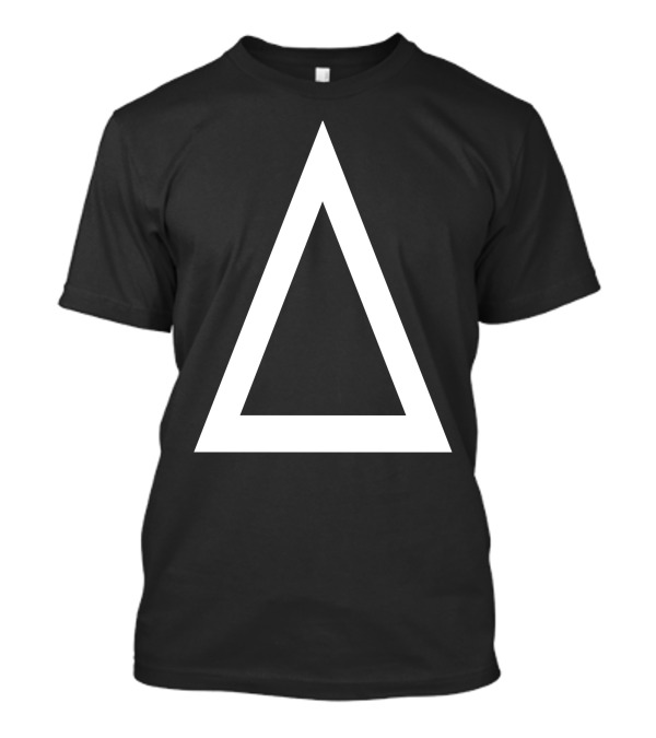 Prism Triangle White Outline Baseball Jersey T-Shirt
