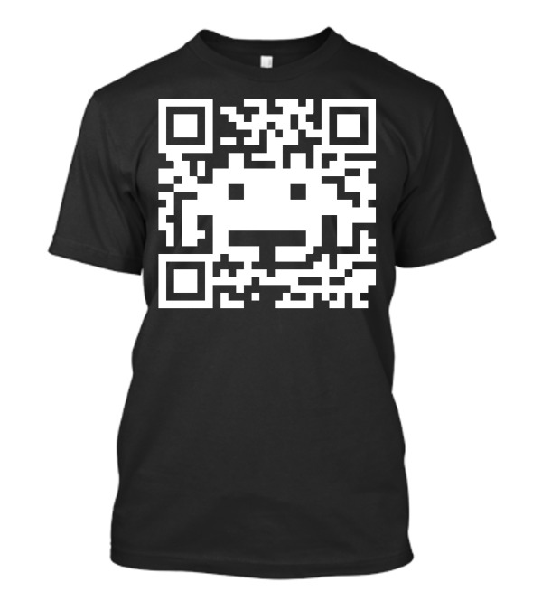 Space Alien QR Code Invader T-Shirt