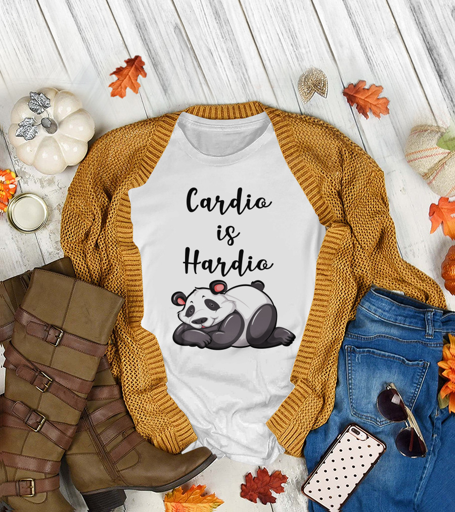 Cardio Is Hardio Panda Relaxing T-Shirt