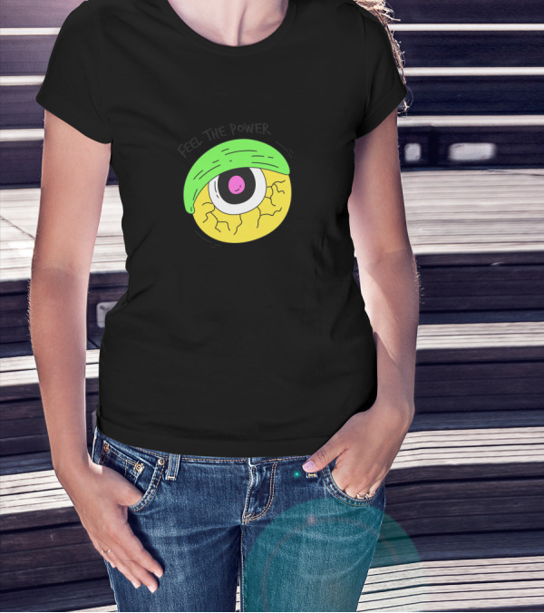 Feel The Power Vibrant Eyeball T-Shirt