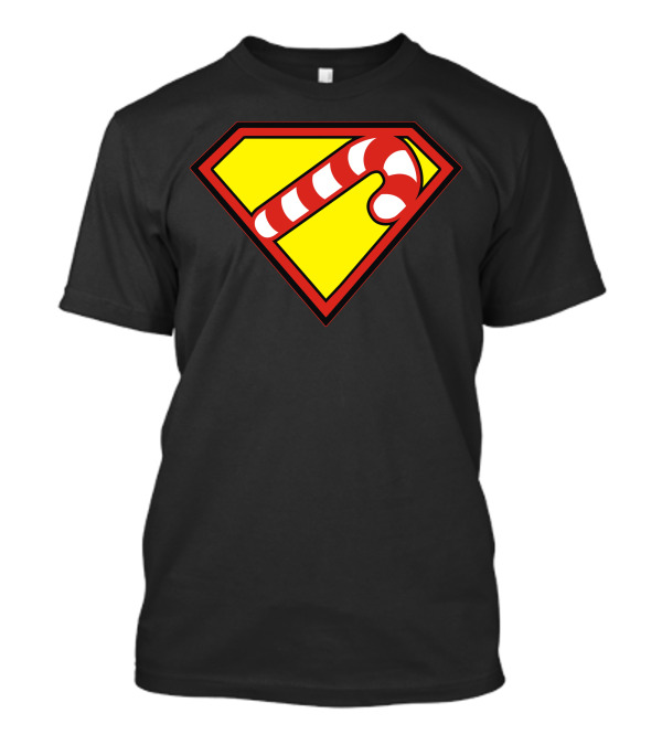 Hero Holidays Xmas Christmas Super Candy Cane T-Shirt