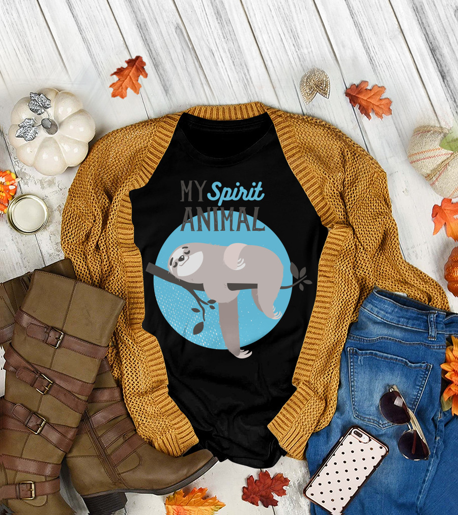My Spirit Animal Sloth Relaxed on a Branch T-Shirt