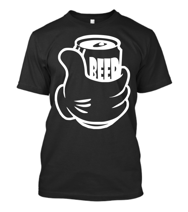 Beer In Hand Drunk Alcohol Can Holder T-Shirt