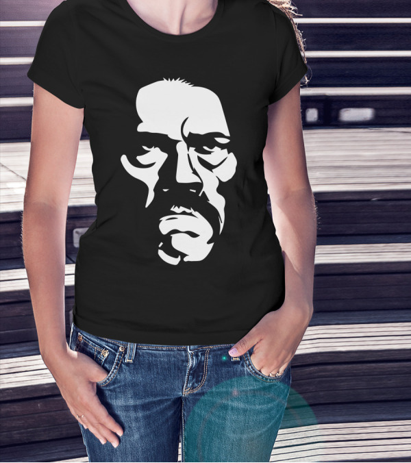 Danny Trejo Black And White Face T-Shirt