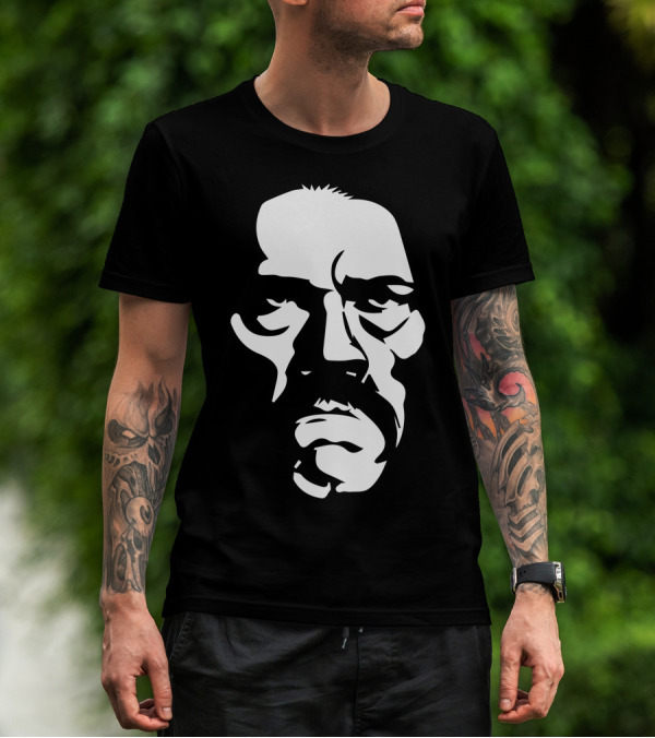 Danny Trejo Black And White Face T-Shirt