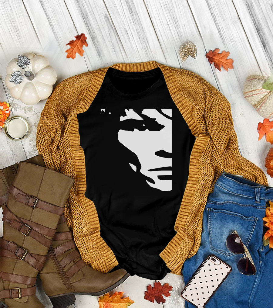 Ian Brown Stone Roses Black and White Face T-Shirt