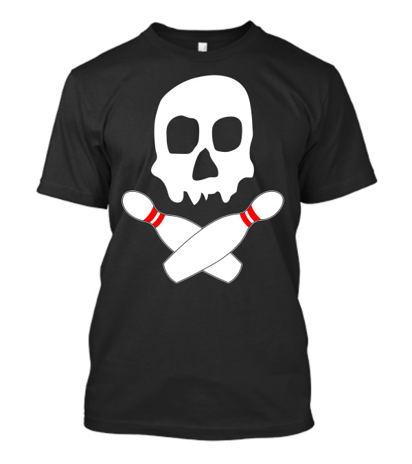 Skull Crossbones With Bowling Pins T-Shirt