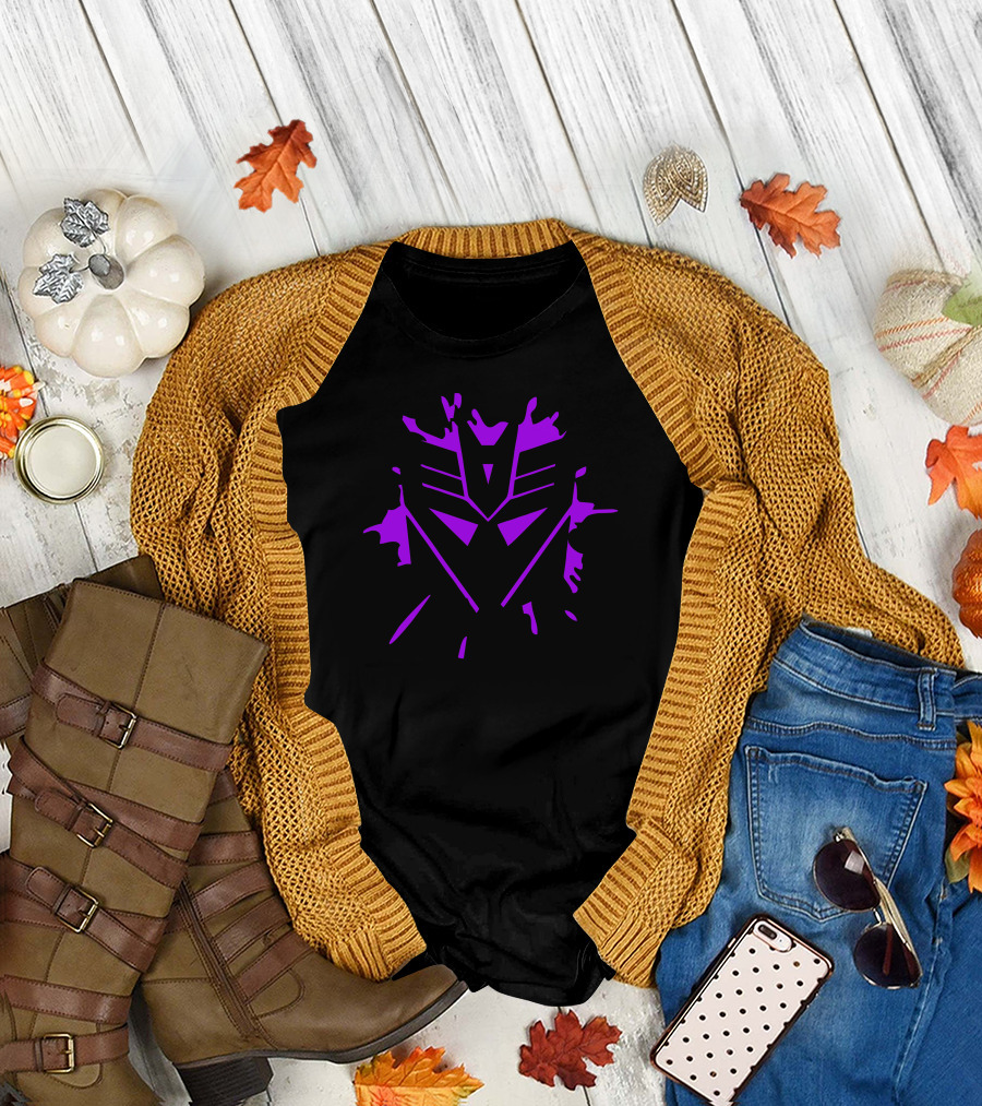 Decepticon Purple Splat Logo Transformers T-Shirt