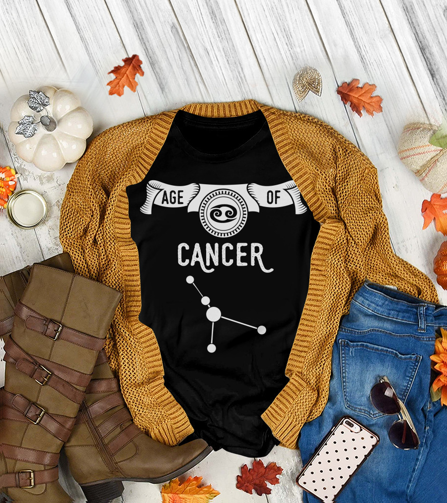 Age Of Cancer Zodiac Symbol Constellation T-Shirt