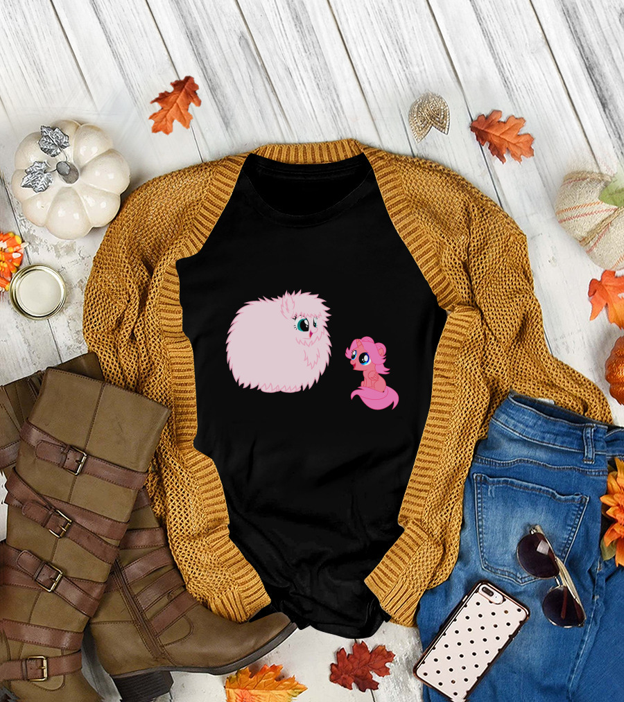 Fluffle Puff Meets Pinkie Pie Chairmode T-Shirt