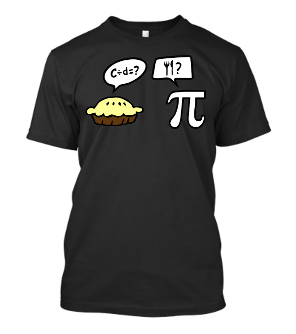 C÷d=? π Fork Expression T-Shirt