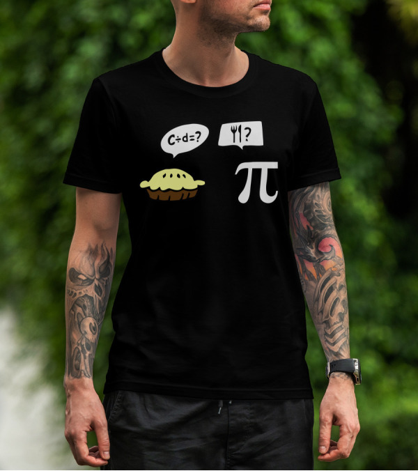C÷d=? π Fork Expression T-Shirt