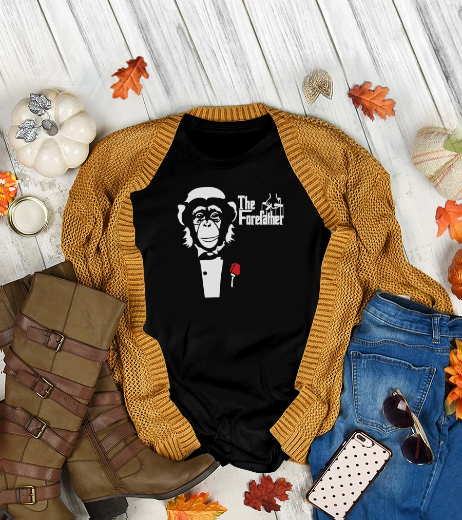 The Forefather Tuxedo Monkey Puppet Strings T-Shirt