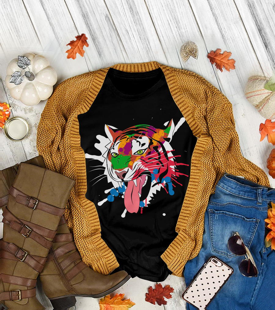 Tiger Multicolor Splash T-Shirt