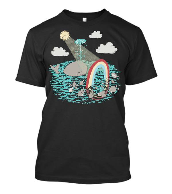 Sunshine Rainbows Rare Whale Occurrence T-Shirt