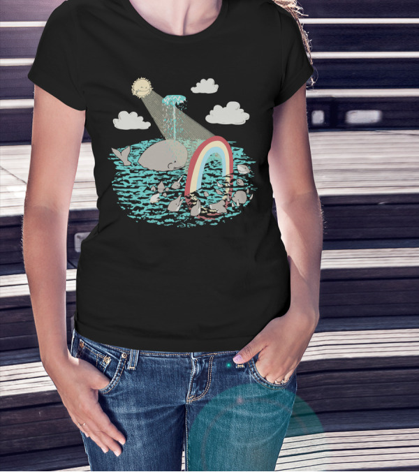 Sunshine Rainbows Rare Whale Occurrence T-Shirt