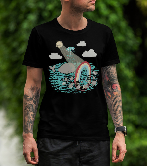 Sunshine Rainbows Rare Whale Occurrence T-Shirt