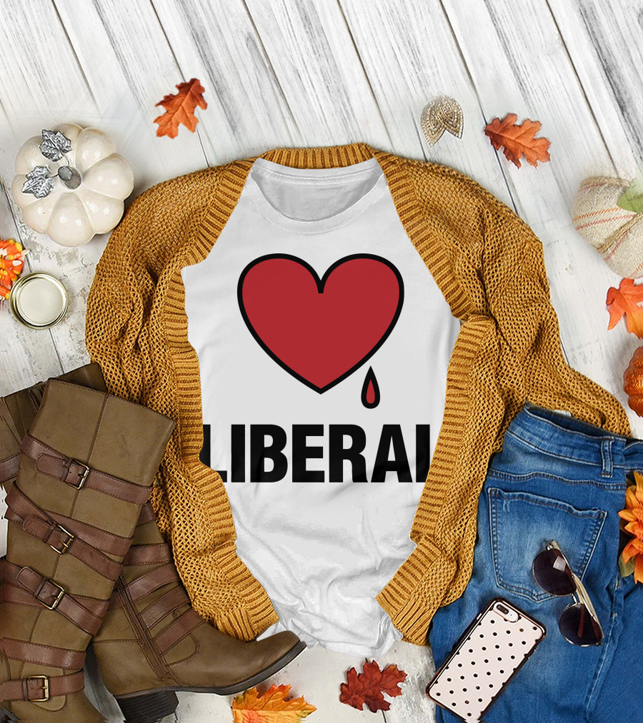 Bleeding Heart Liberal Red Heart Dripping T-Shirt