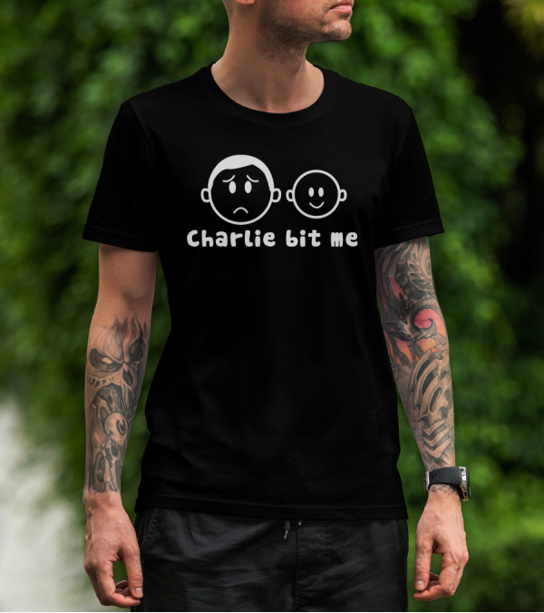 Charlie Bit Me Iconic Video Meme Faces T-Shirt